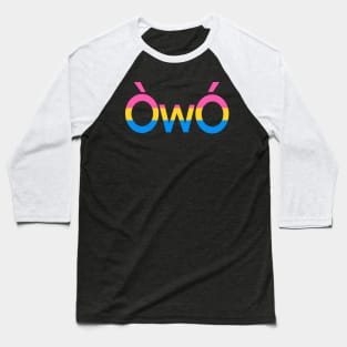 ÒwÓ Pansexual angry owo pride emoticon Baseball T-Shirt